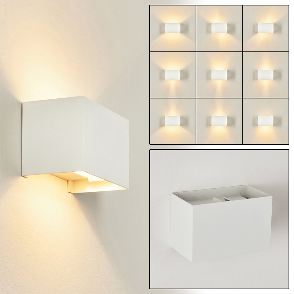 Badajoz Wandleuchte Weiß, 1-flammig main product photo
