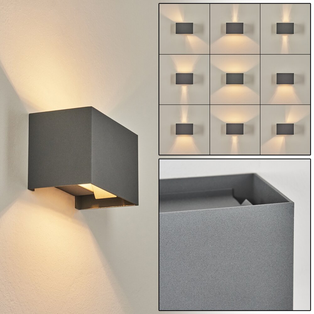 Badajoz Wandleuchte Grau, 1-flammig main product photo