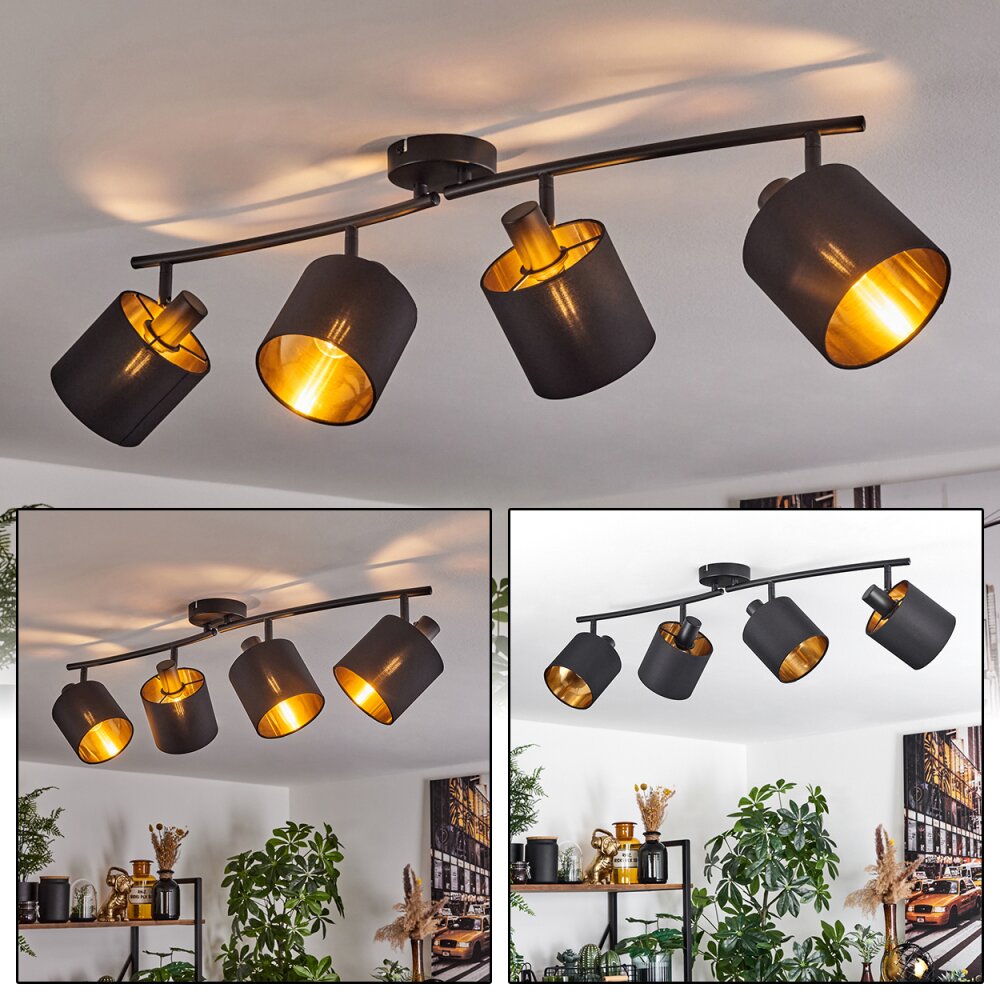 Alsen Deckenleuchte Schwarz, 4-flammig main product photo