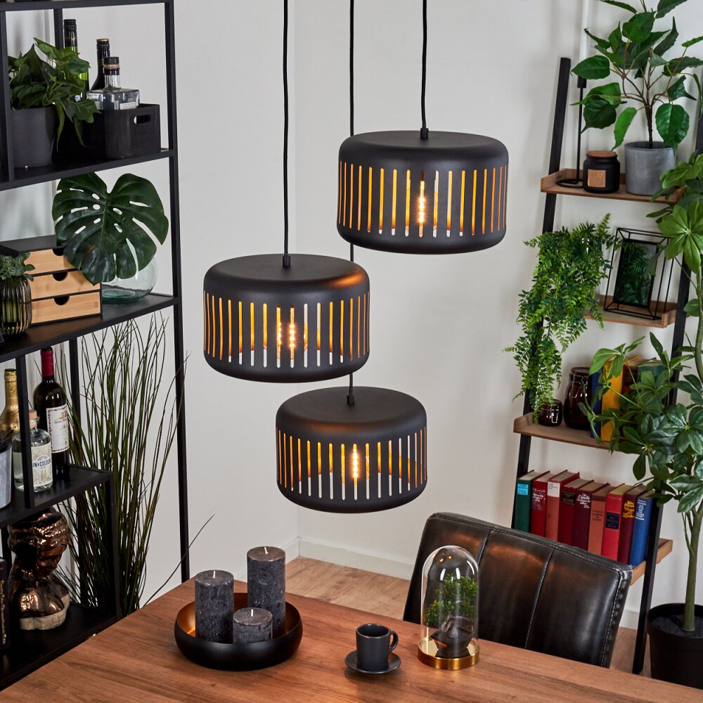 Fournie Hängeleuchte Schwarz, 3-flammig main product photo