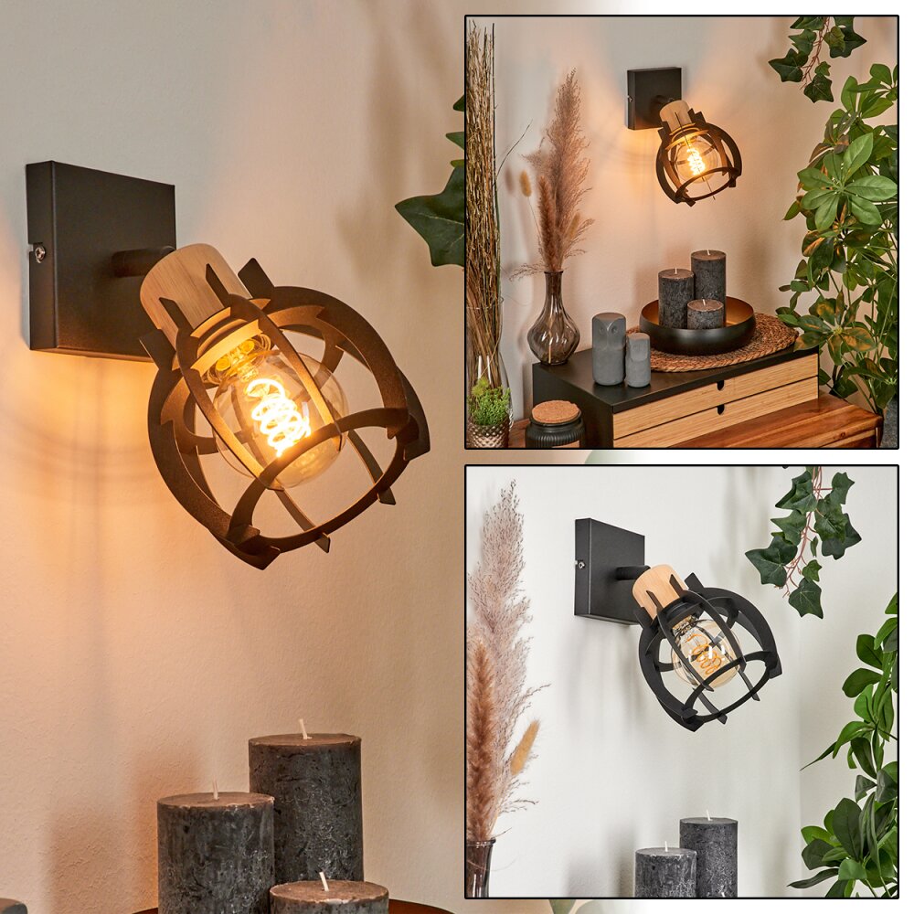 Dandin Wandleuchte Schwarz, 1-flammig main product photo