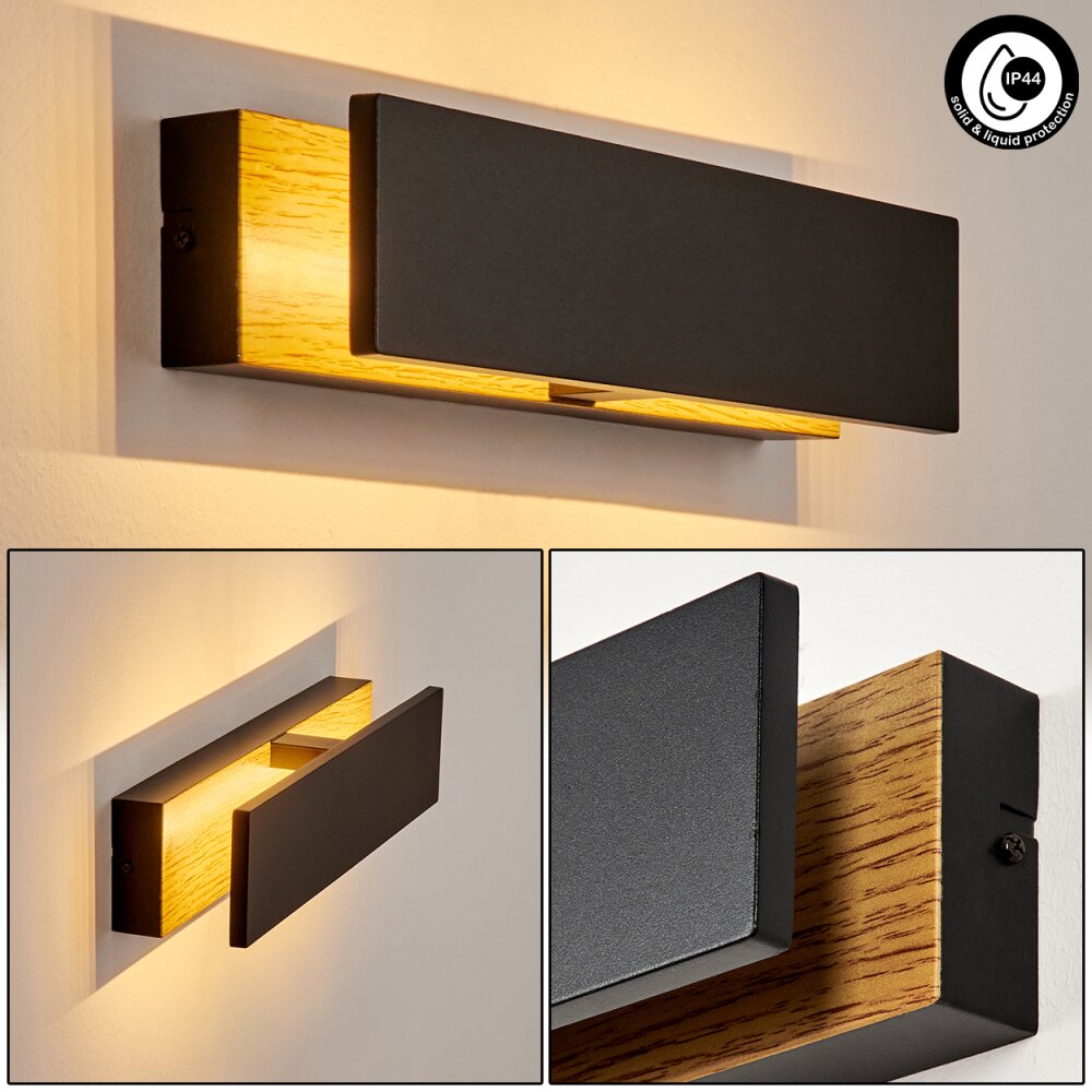 Berna Außenwandleuchte LED Holzoptik, 1-flammig main product photo