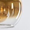 Koyoto Hängeleuchte Glas 25 cm Gold, Schwarz, 1-flammig