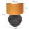 Steinhauer Lyons Tischleuchte Bronze, Schwarz, 1-flammig
