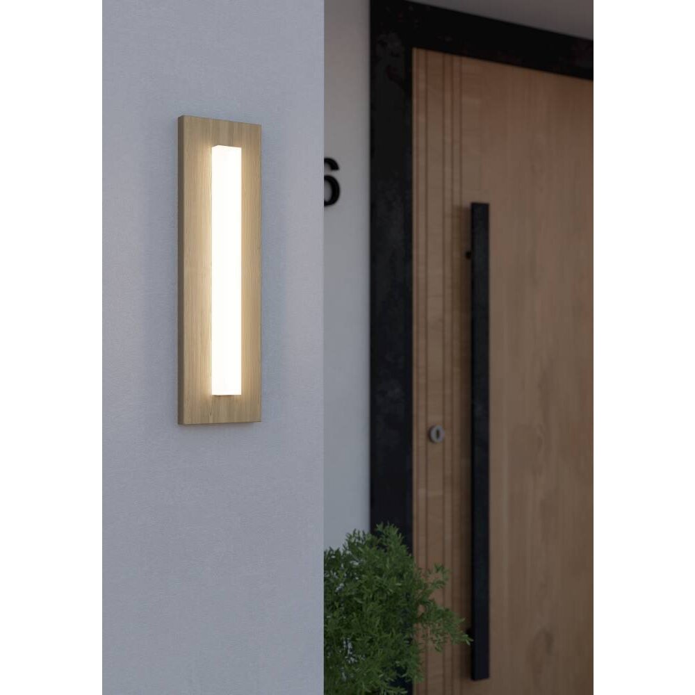 Eglo BITETTO Außenwandleuchte LED Holzoptik, 1-flammig main product photo