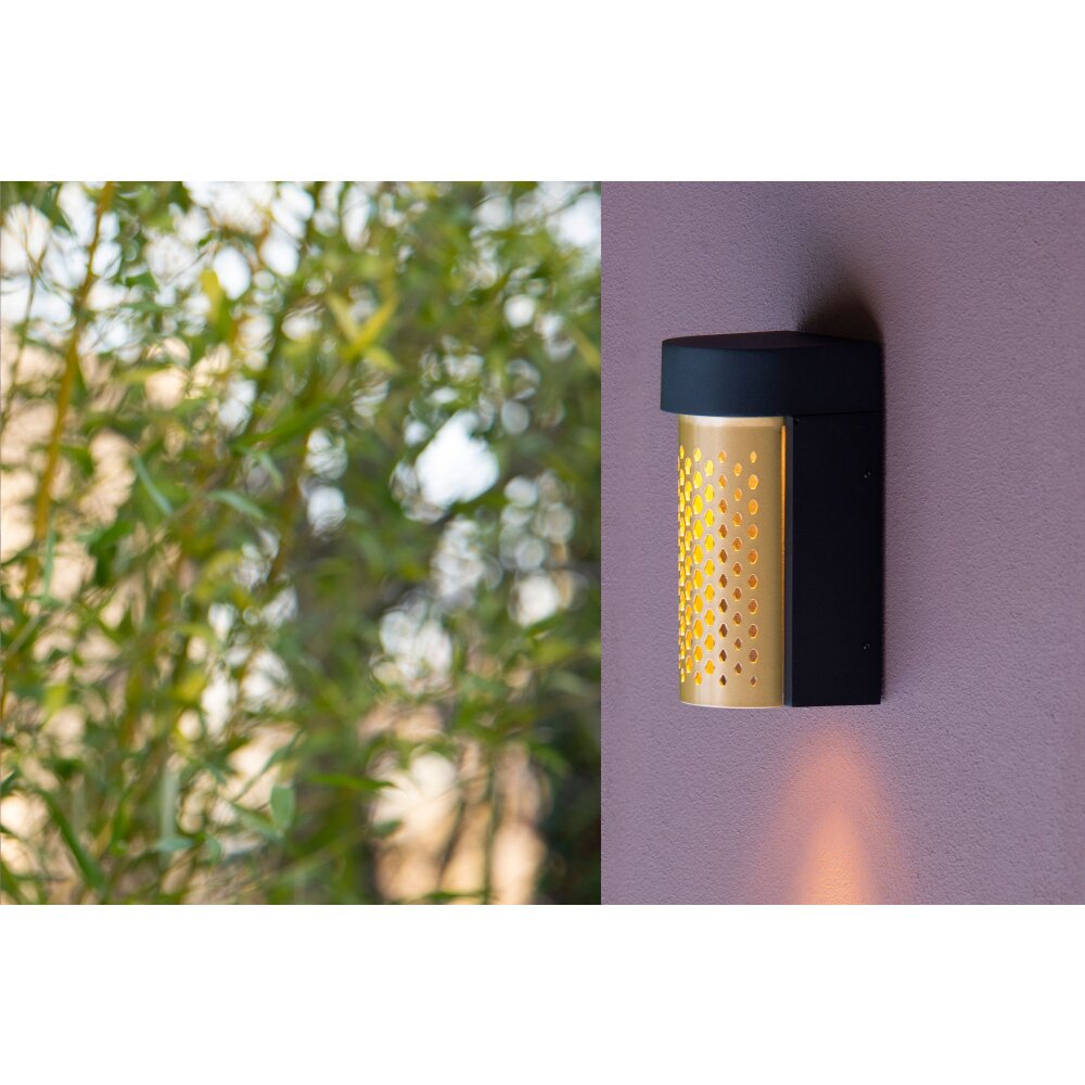 Lucide KIRAN Außenwandleuchte LED Schwarz, 1-flammig main product photo