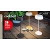 Lutec COCKTAIL Tischleuchte LED Schwarz, 1-flammig