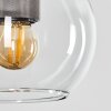 Koyoto Hängeleuchte Glas 15 cm Edelstahl, Schwarz, 1-flammig