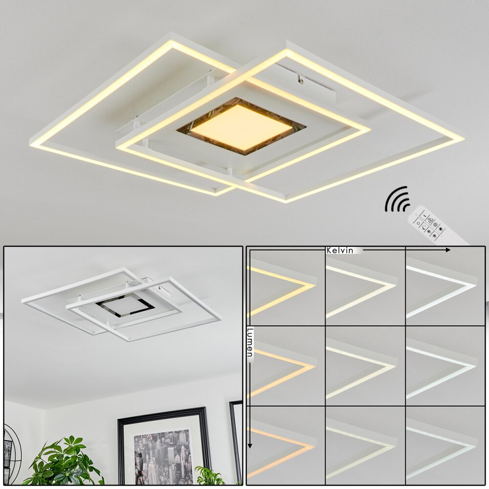 Popoy Deckenleuchte LED Weiß, 1-flammig, Fernbedienung main product photo