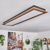 Salmi Deckenpanel LED Holzoptik, 1-flammig, Fernbedienung