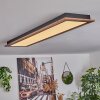 Salmi Deckenpanel LED Holzoptik, 1-flammig, Fernbedienung