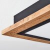 Salmi Deckenpanel LED Holzoptik, 1-flammig