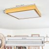 Broglen Deckenpanel LED Gold, 1-flammig