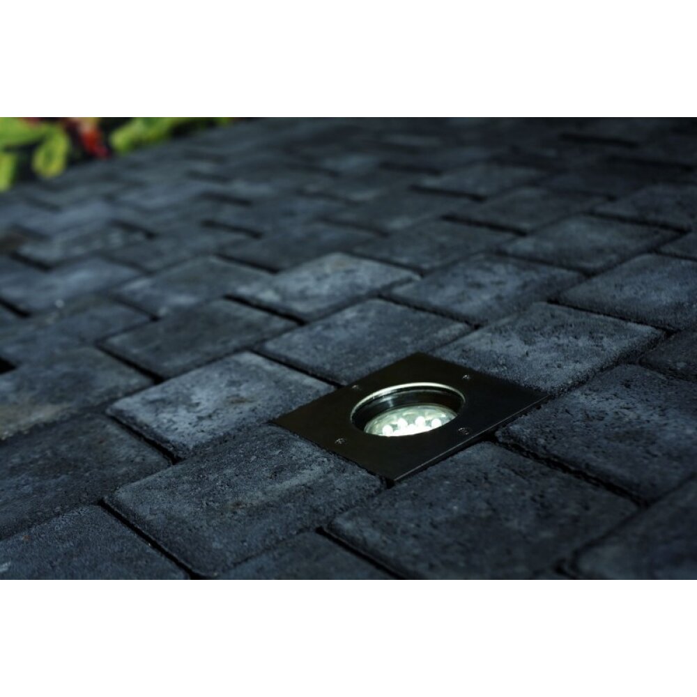 Nordlux TILOS Einbauleuchte Edelstahl, 1-flammig main product photo