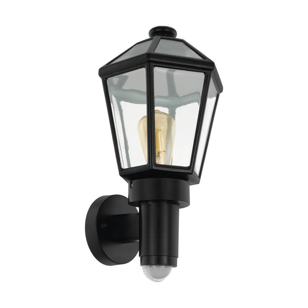 EGLO MONSELICE Außenwandleuchte Schwarz, 1-flammig, Bewegungsmelder main product photo