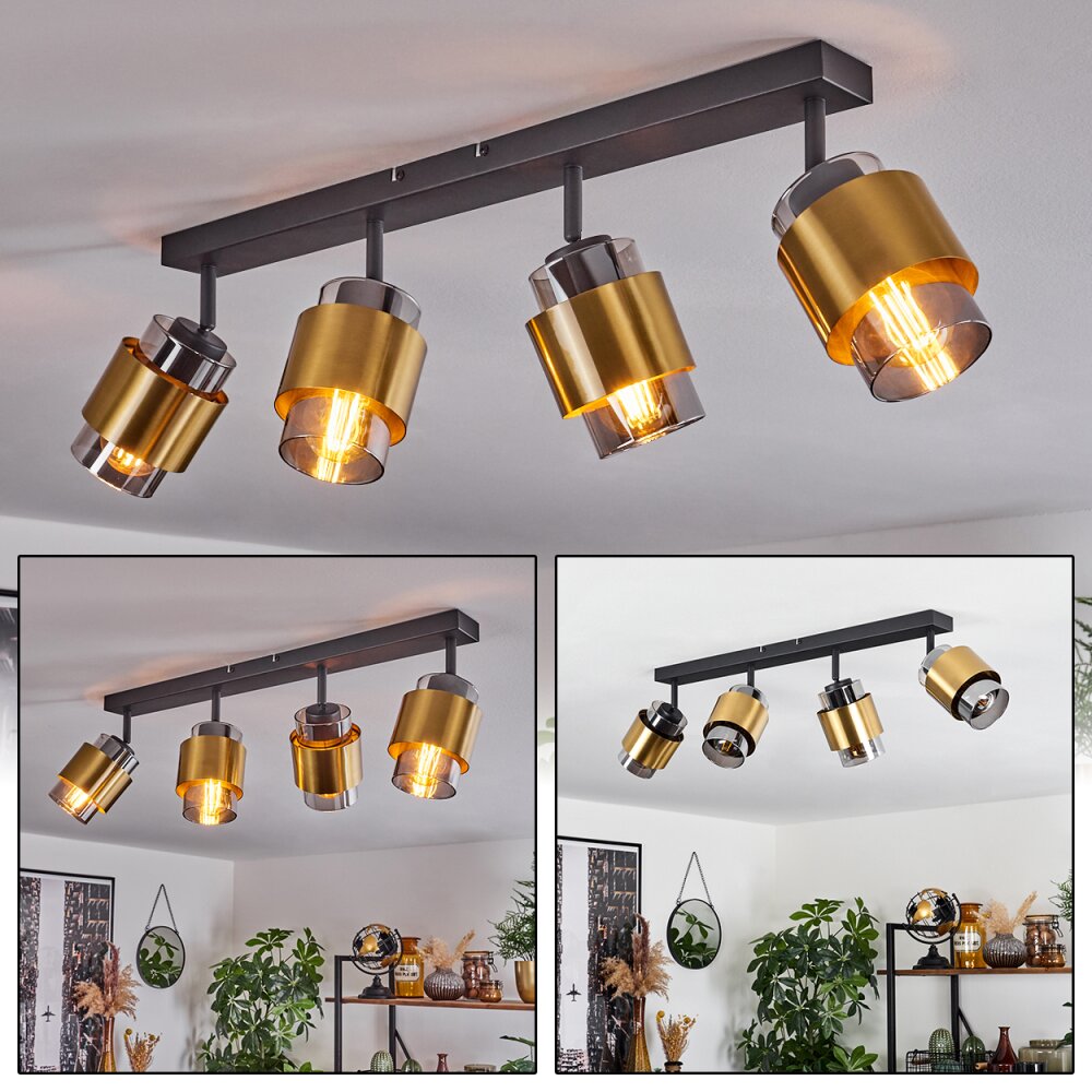 Traak Deckenleuchte Schwarz, 4-flammig main product photo