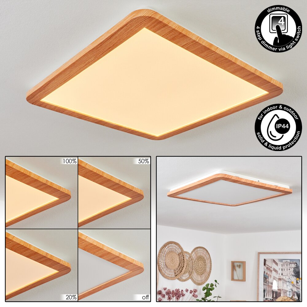 Siguna Deckenpanel LED Holzoptik, 1-flammig main product photo