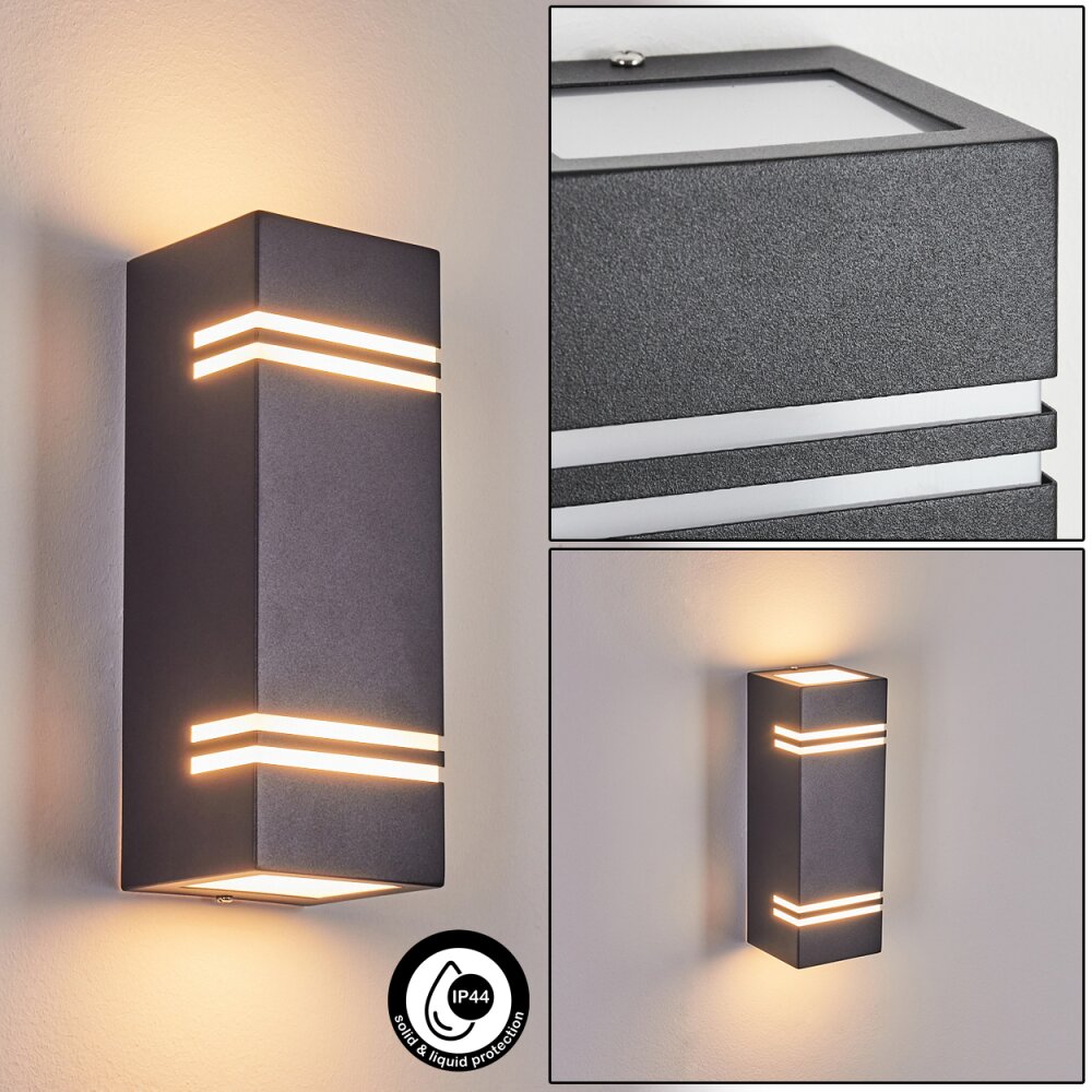 Fokpo Außenwandleuchte LED Schwarz, 1-flammig main product photo