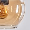 Koyoto Pendelleuchte Glas 15 cm Bernsteinfarben, 3-flammig