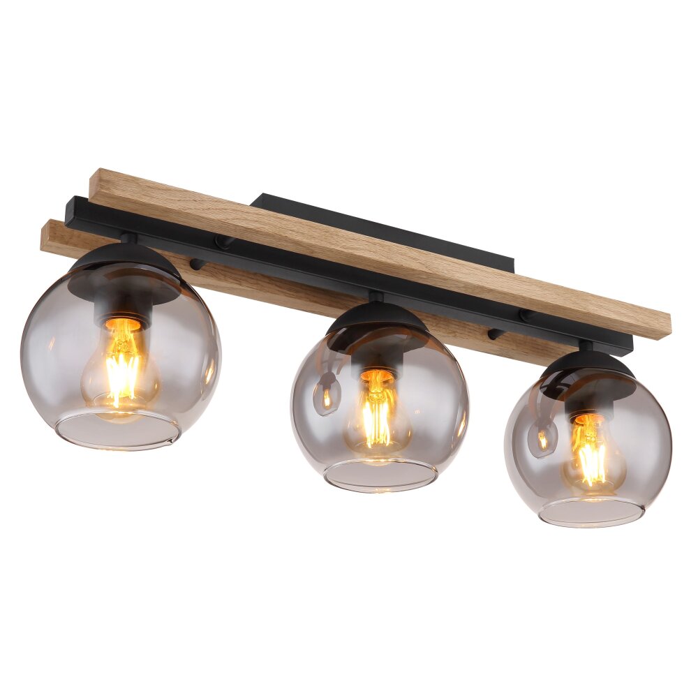 Globo CONNI Deckenleuchte Schwarz, 3-flammig main product photo