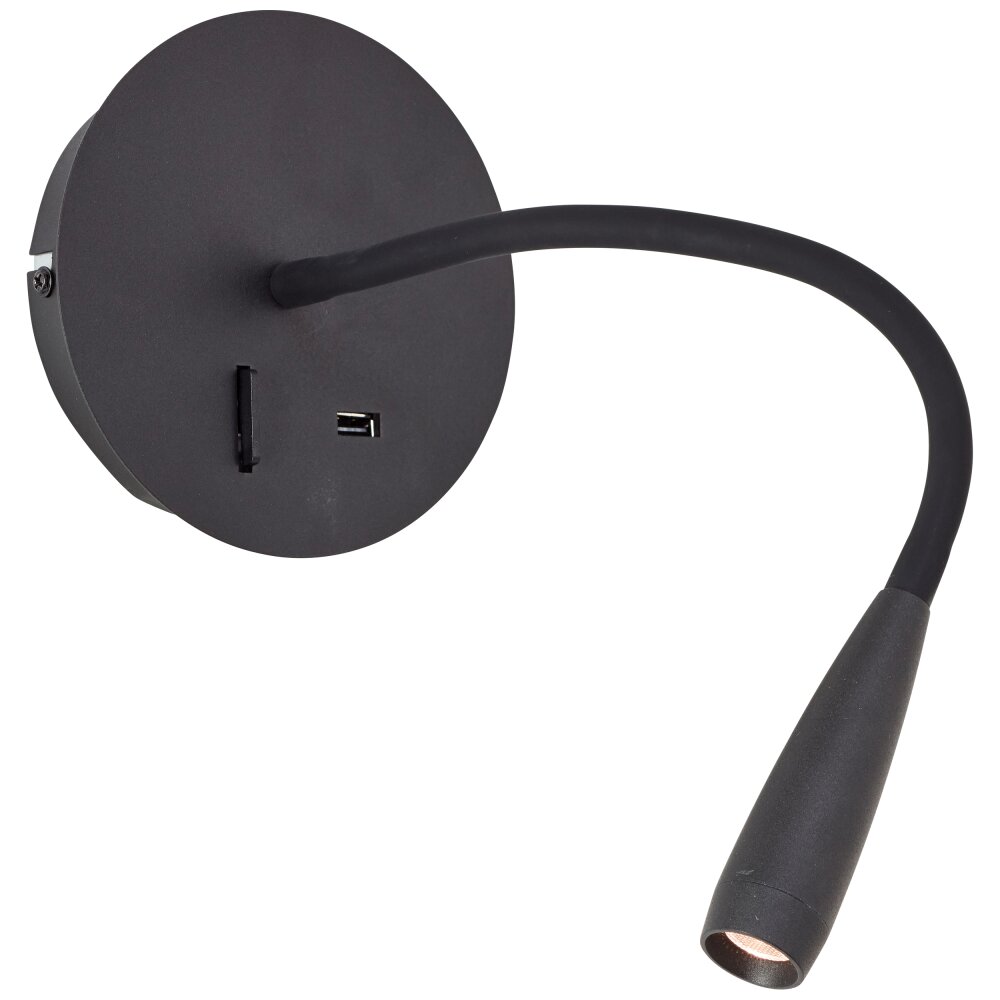 Brilliant Jutta Wandleuchte LED Schwarz, 1-flammig main product photo