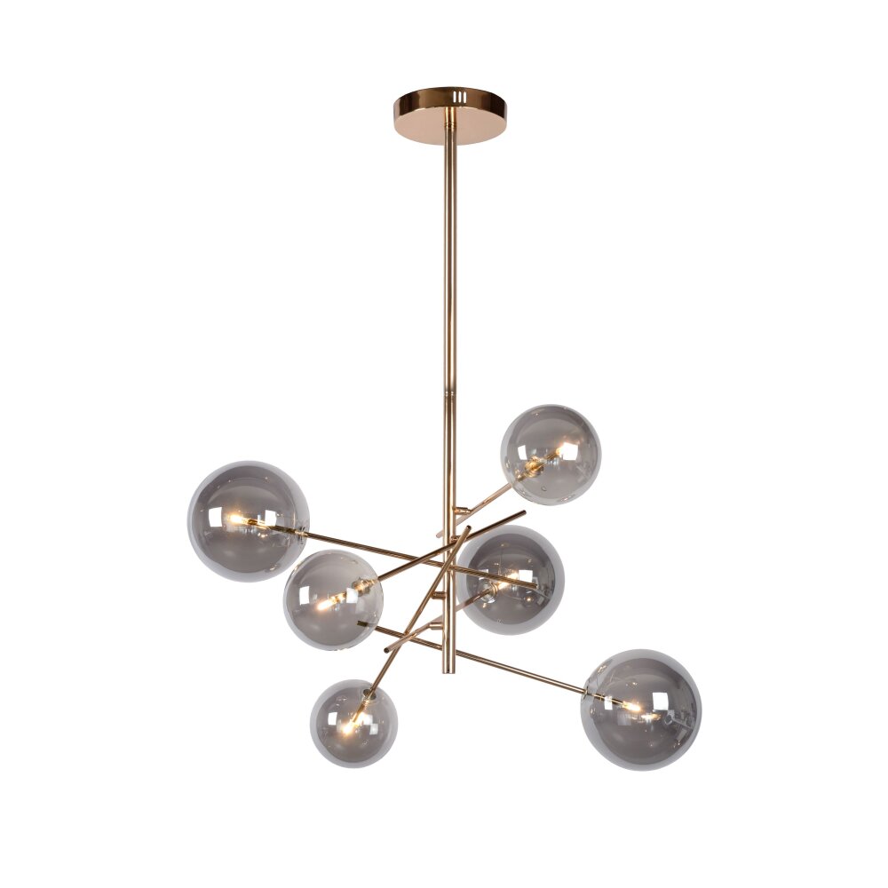 Lucide ALARA Pendelleuchte LED Gold, 6-flammig main product photo