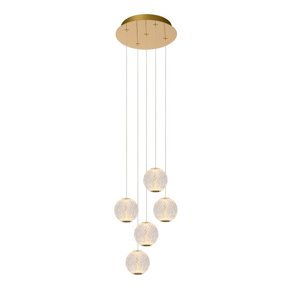 Lucide CINTRA Pendelleuchte LED Gold, 5-flammig main product photo