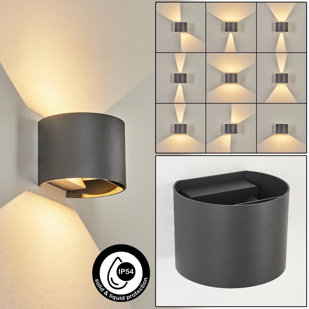 Tamarin Außenwandleuchte LED Anthrazit, 2-flammig main product photo