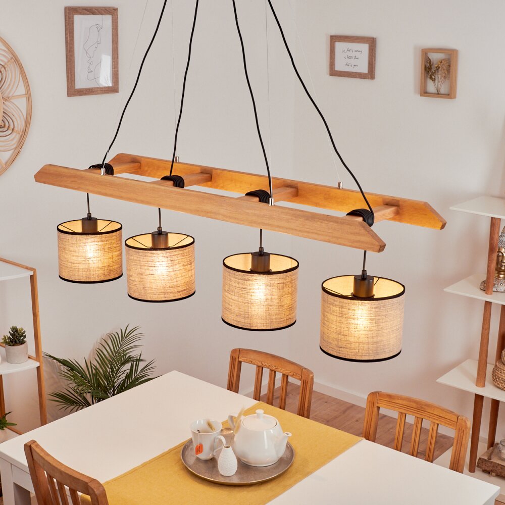 Jubileo Pendelleuchte Naturfarben, 4-flammig main product photo