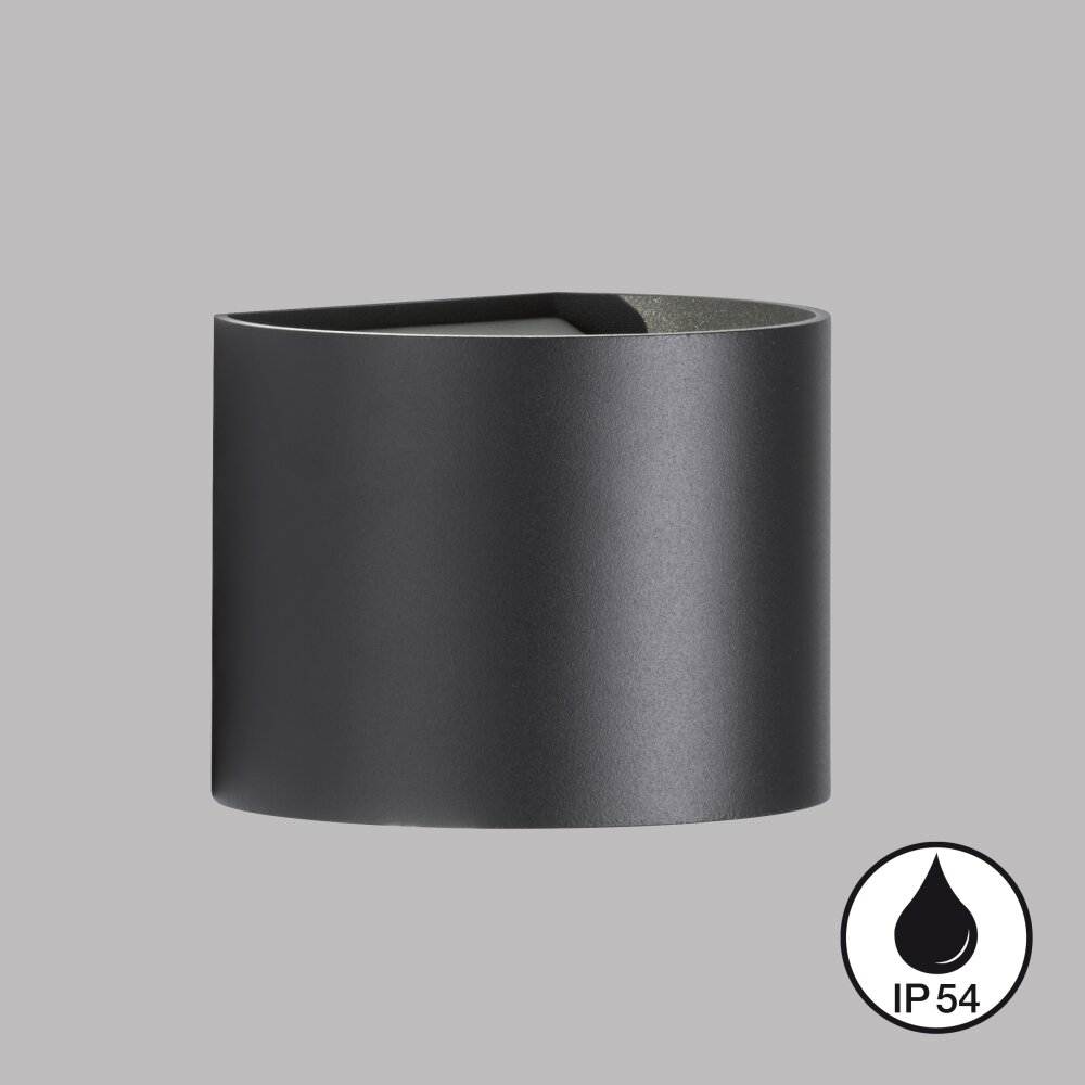 Fischer & Honsel Matteo Wandleuchte LED Schwarz, 2-flammig main product photo