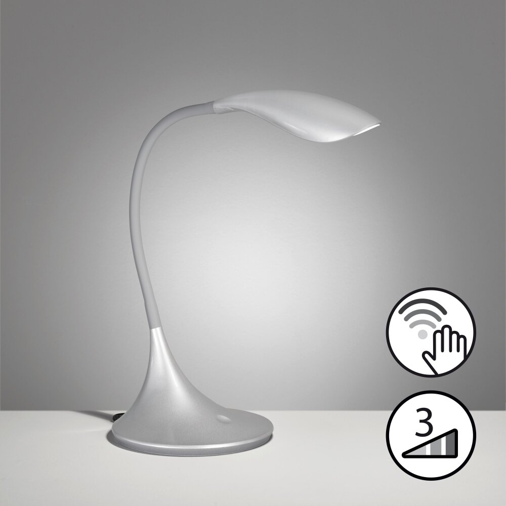 Fischer & Honsel Nil Tischleuchte LED Silber, 1-flammig main product photo