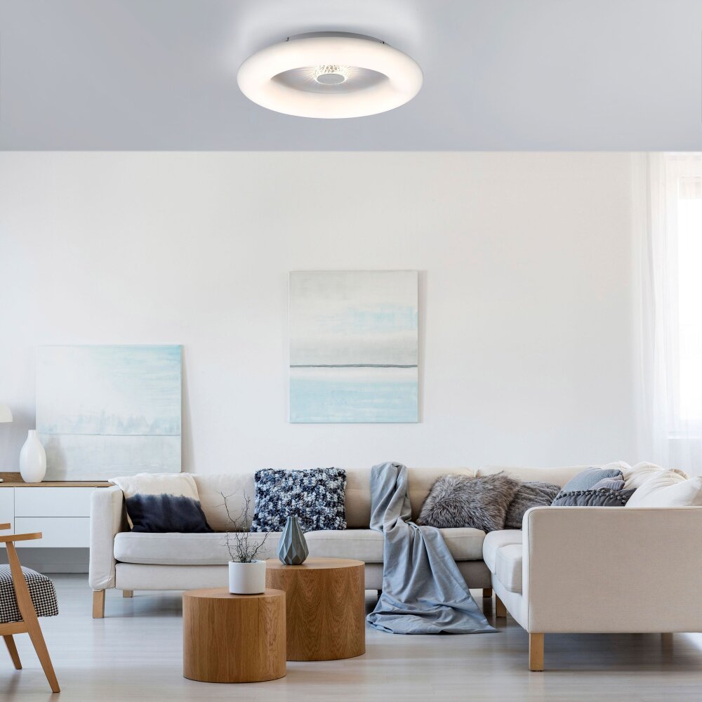 LeuchtenDirekt VERTIGO Deckenleuchte LED Weiß, 1-flammig, Fernbedienung main product photo