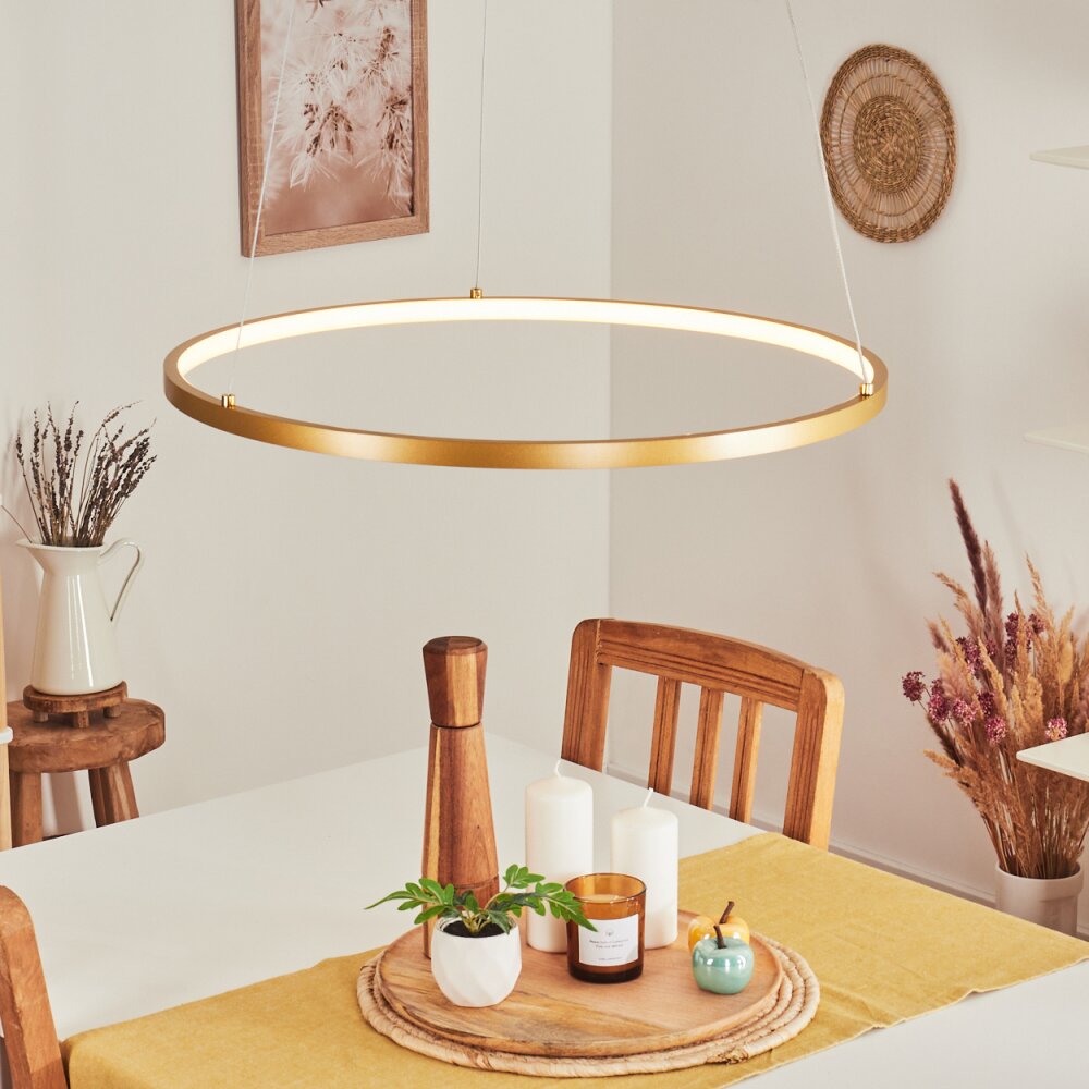 Calcium Pendelleuchte LED Messing, 1-flammig main product photo