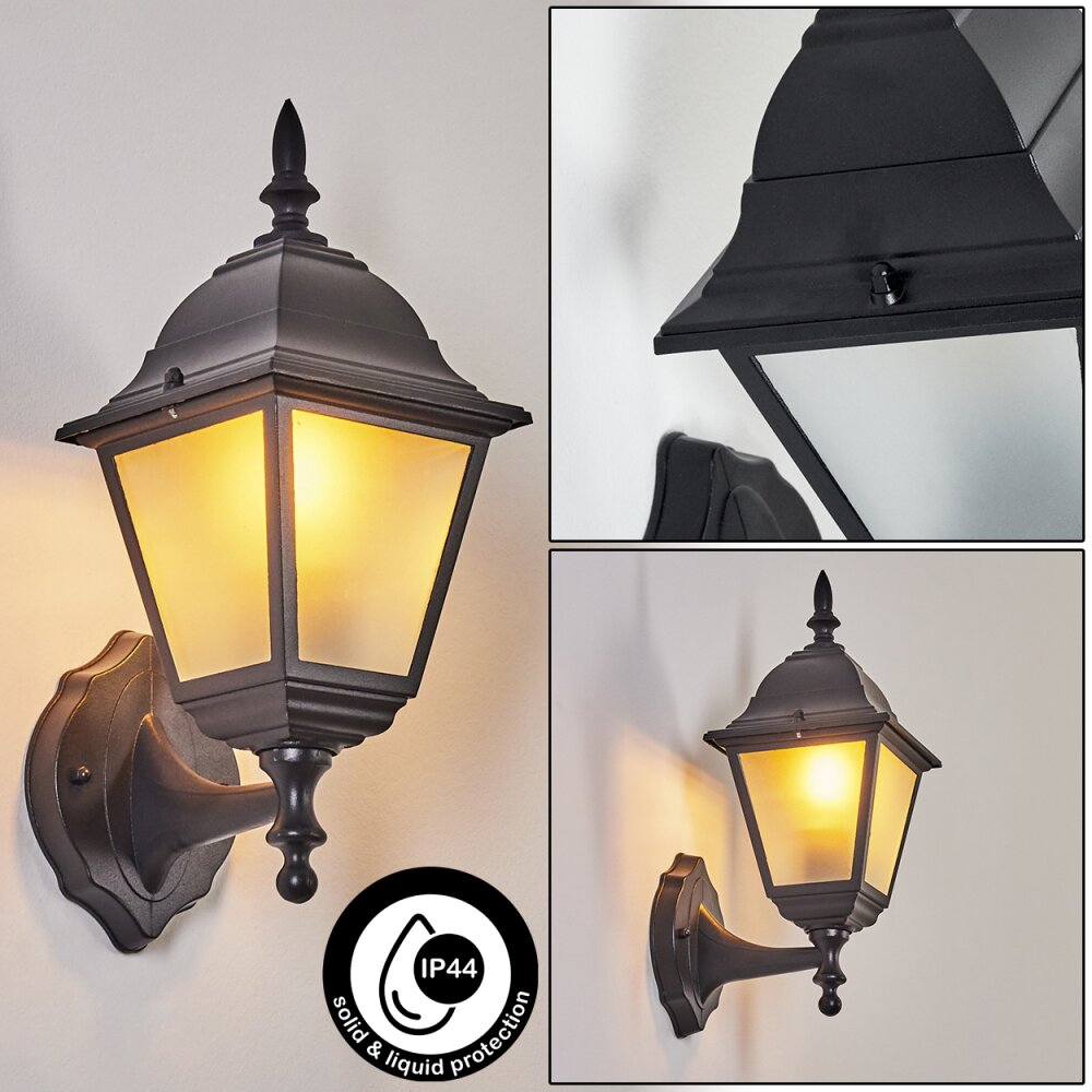 Naofe Außenwandleuchte Schwarz, 1-flammig main product photo