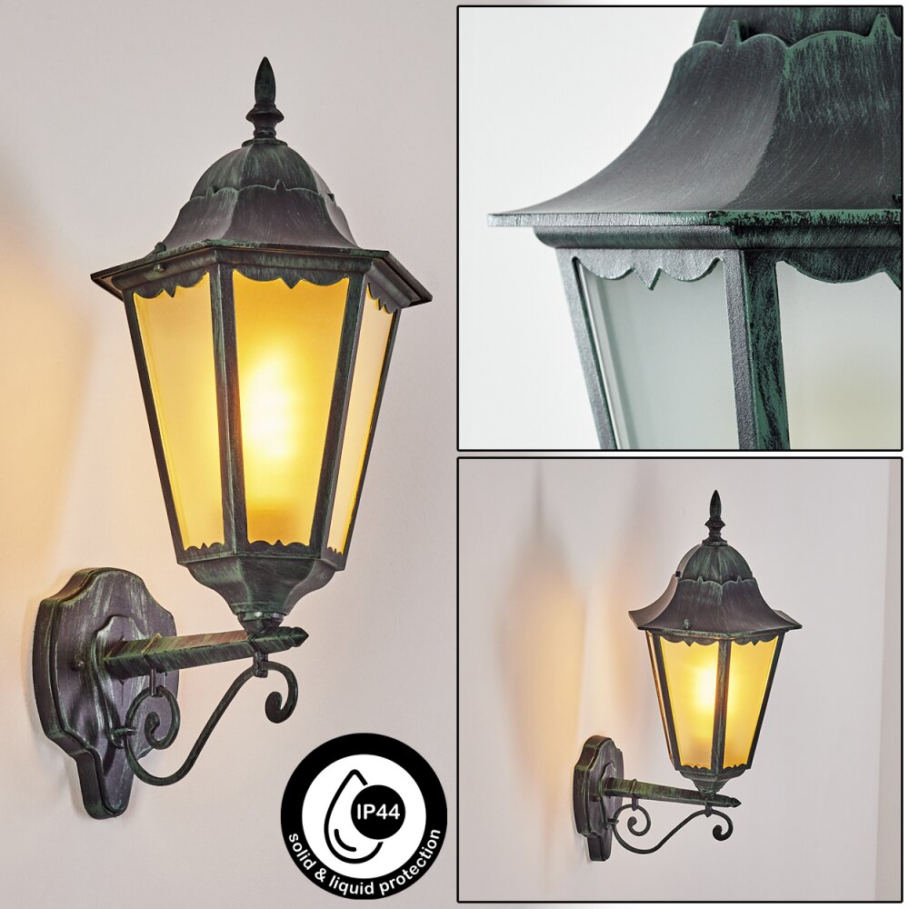 Hongkong Außenwandleuchte Grün, Schwarz, 1-flammig main product photo