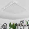 Crum Deckenpanel LED Weiß, 1-flammig, Fernbedienung