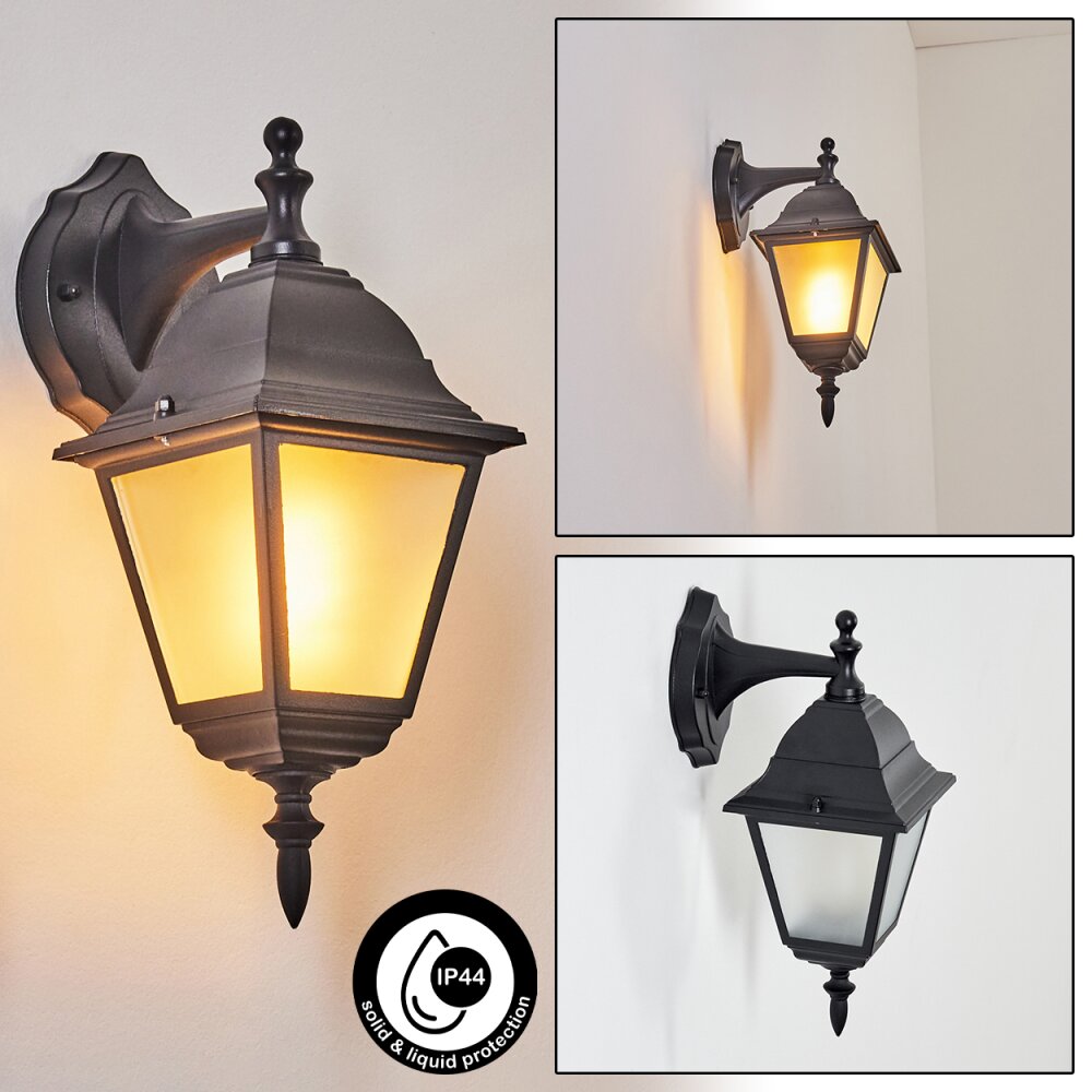 Naofe Außenwandleuchte Schwarz, 1-flammig main product photo