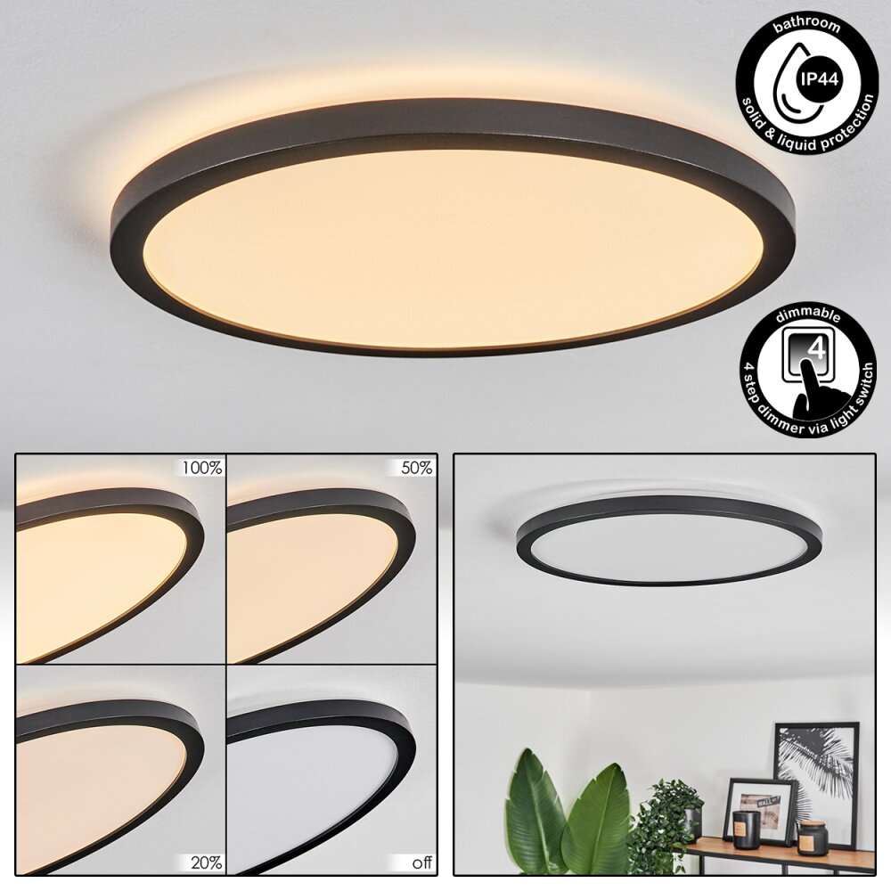 Hooper Deckenpanel LED Schwarz, 1-flammig main product photo