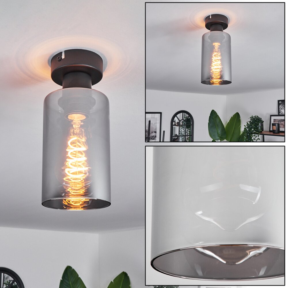 Hunouri Deckenleuchte Schwarz, 1-flammig main product photo