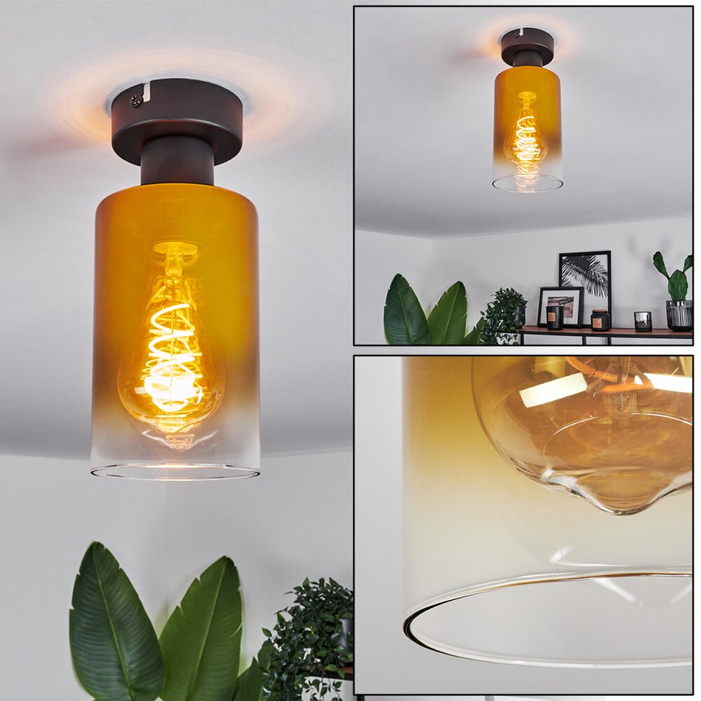 Hunouri Deckenleuchte Schwarz, 1-flammig main product photo