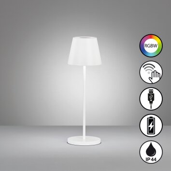 FHL easy Cosenza 2.0 Tischleuchte LED Weiß, 1-flammig, Farbwechsler