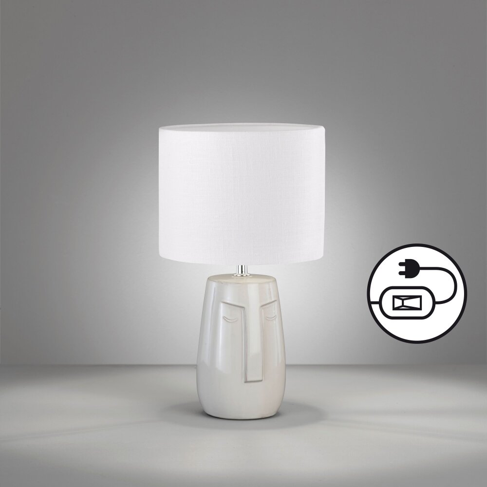 Fischer & Honsel Face Tischleuchte Beige, 1-flammig main product photo