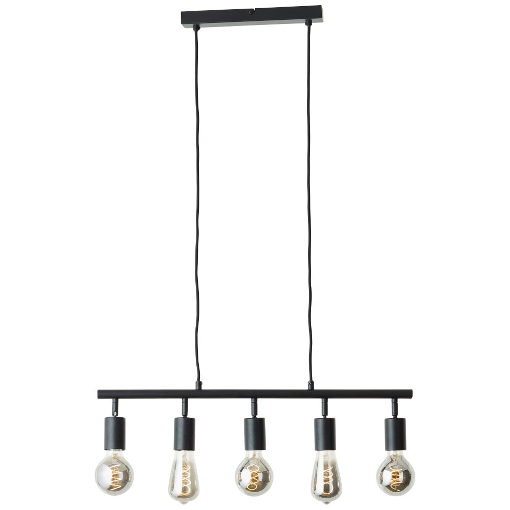 Brilliant Tiffany Pendelleuchte Schwarz, 5-flammig main product photo