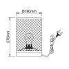 Brilliant Maze Tischleuchte Schwarz, 1-flammig