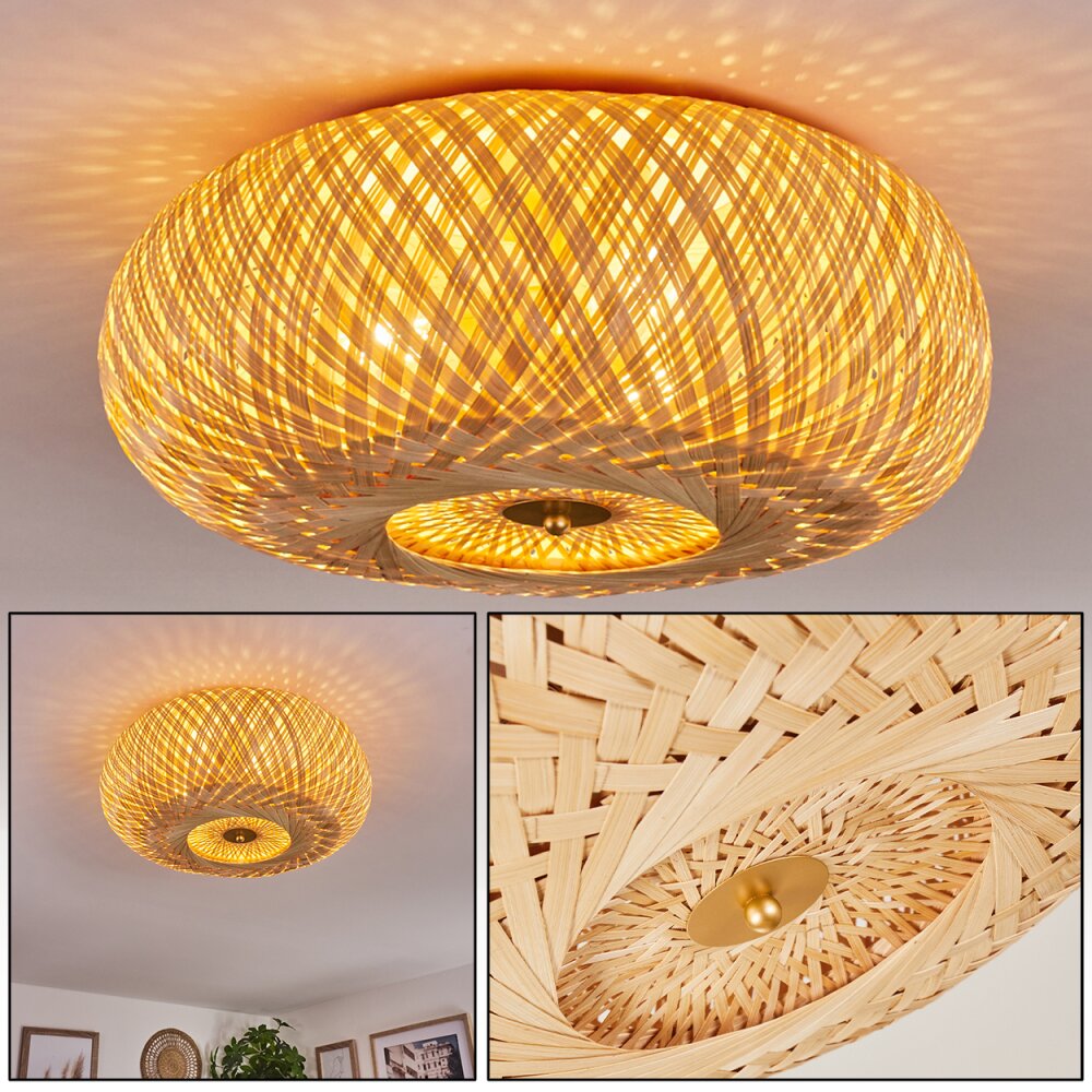 Bauro Deckenleuchte Messing, 3-flammig main product photo