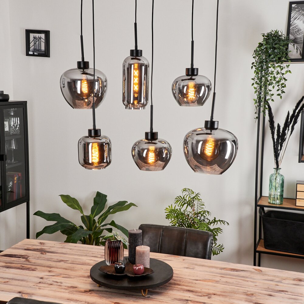 Talok Hängeleuchte Rauchfarben, 6-flammig main product photo