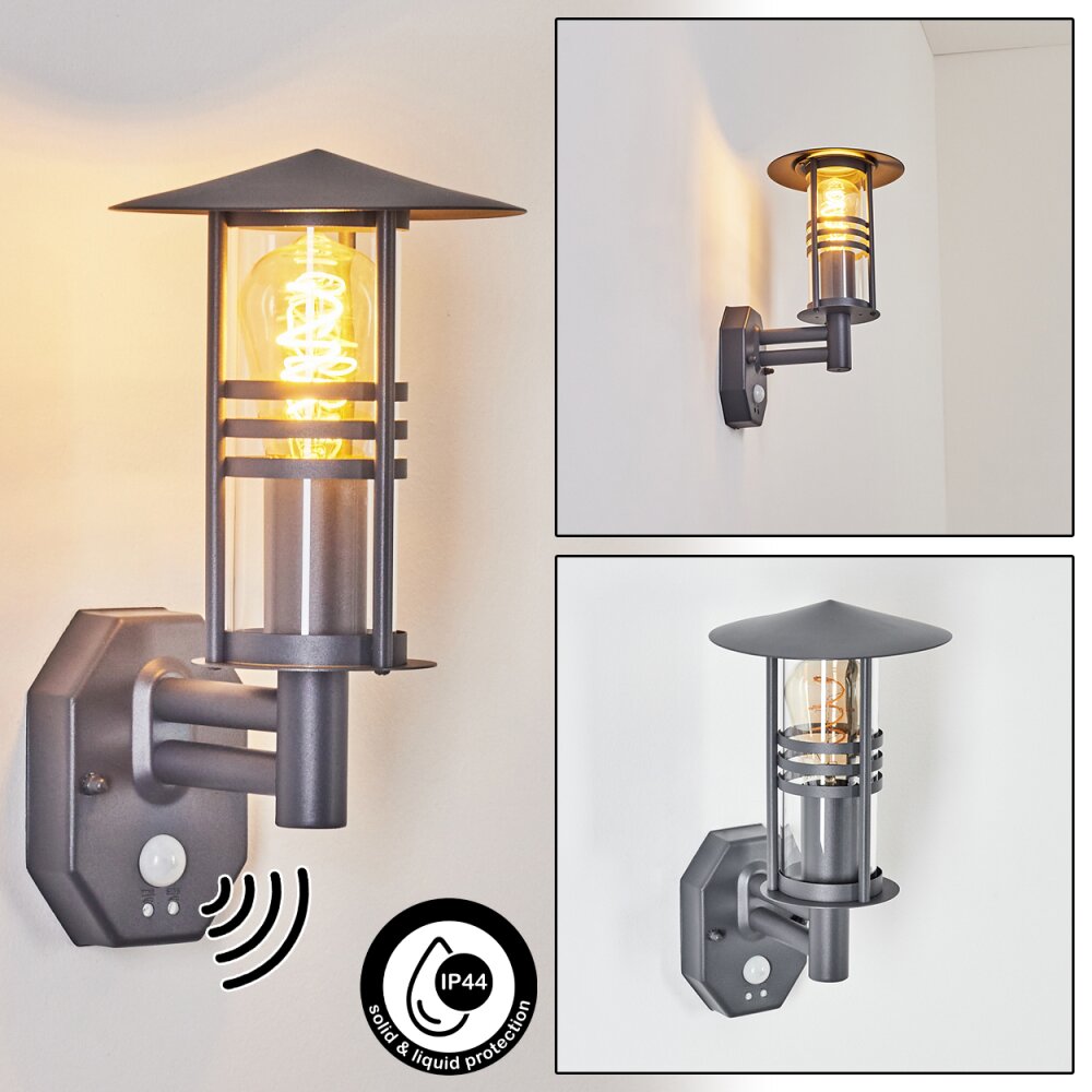 Forli Außenwandleuchte Anthrazit, 1-flammig, Bewegungsmelder main product photo