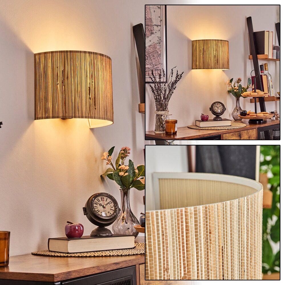 Bongal Wandleuchte Schwarz, 1-flammig main product photo