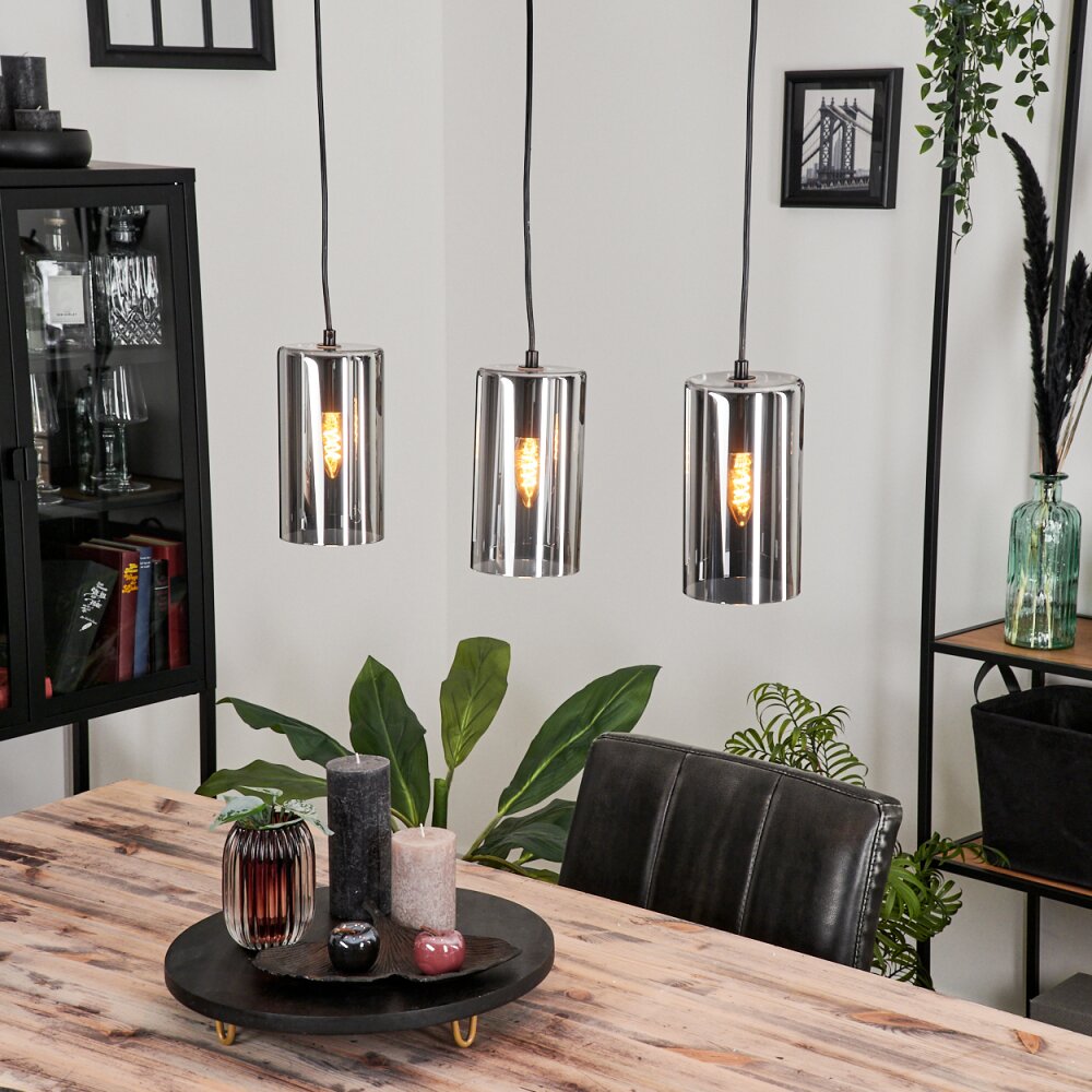 Monstein Hängeleuchte Schwarz, 3-flammig main product photo