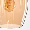 Vevino Hängeleuchte Glas 20cm Bernsteinfarben, 3-flammig